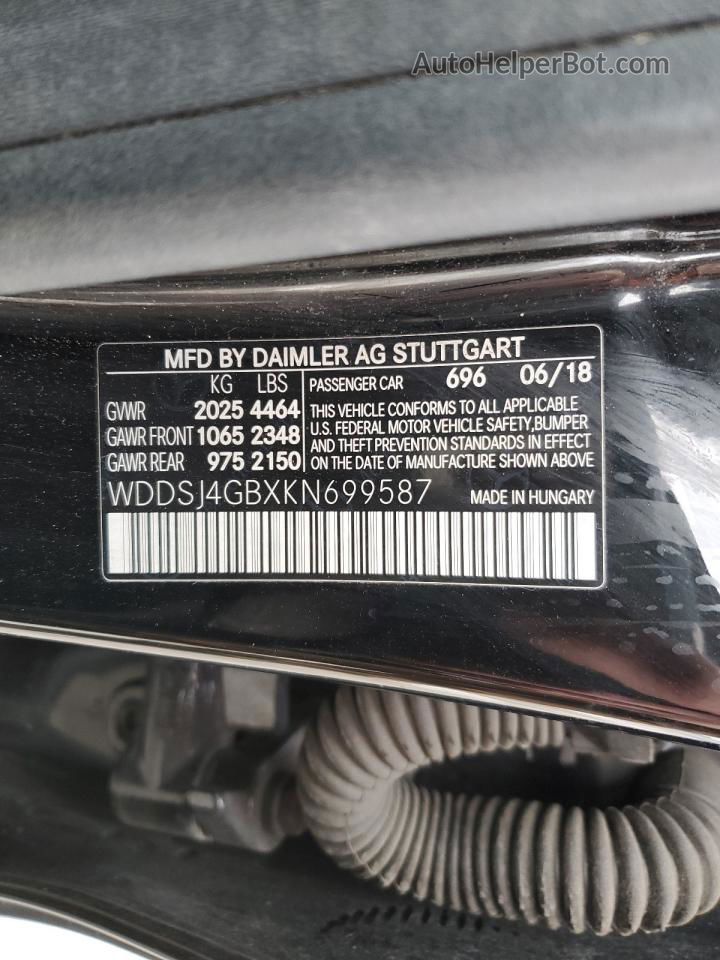 2019 Mercedes-benz Cla 250 4matic Black vin: WDDSJ4GBXKN699587