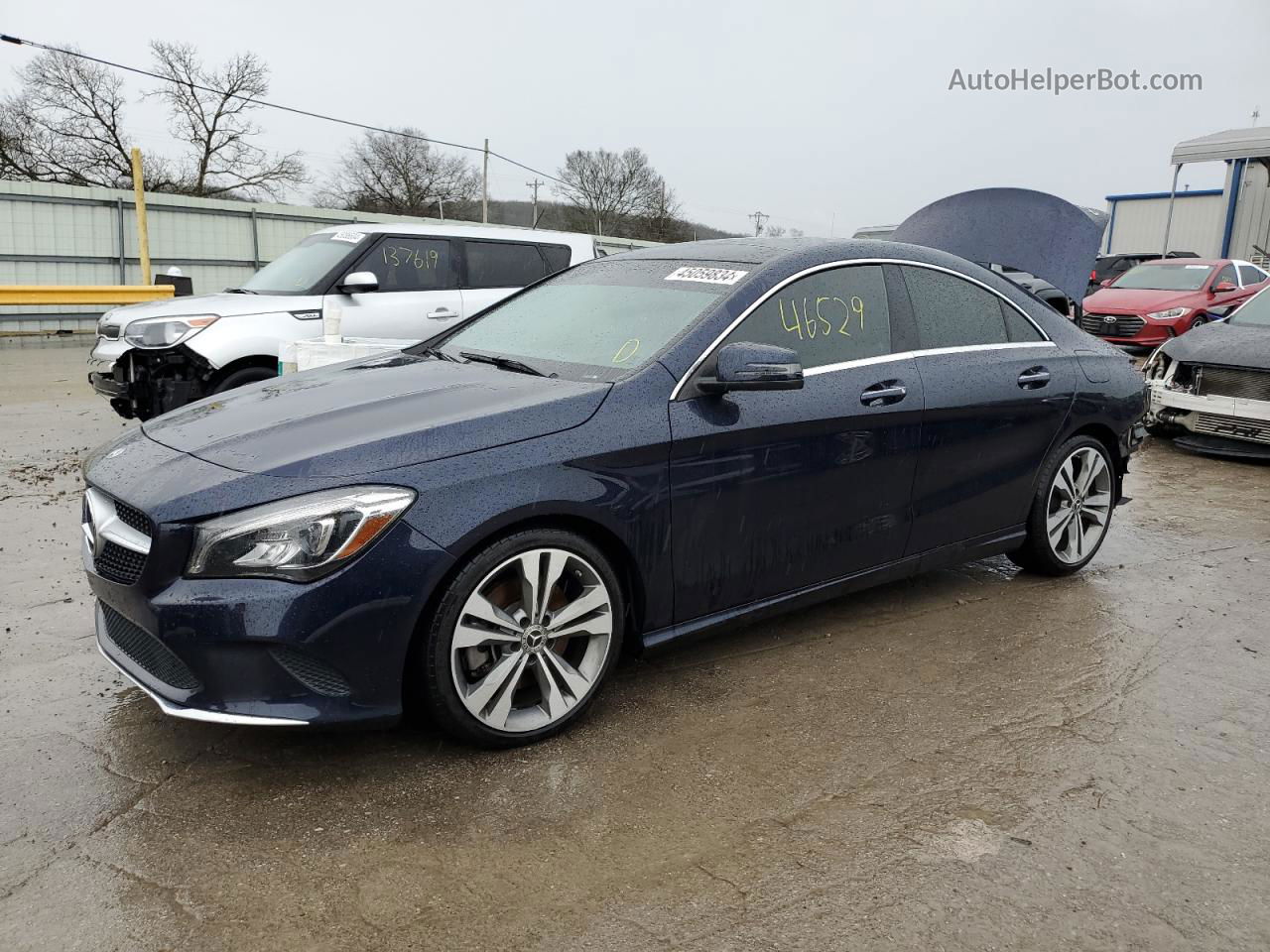 2019 Mercedes-benz Cla 250 4matic Синий vin: WDDSJ4GBXKN736976