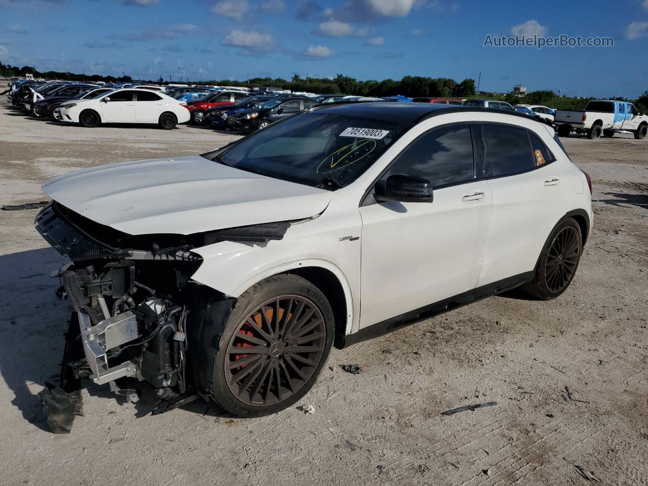 2019 Mercedes-benz Gla 45 Amg Белый vin: WDDTG5CB7KJ554304