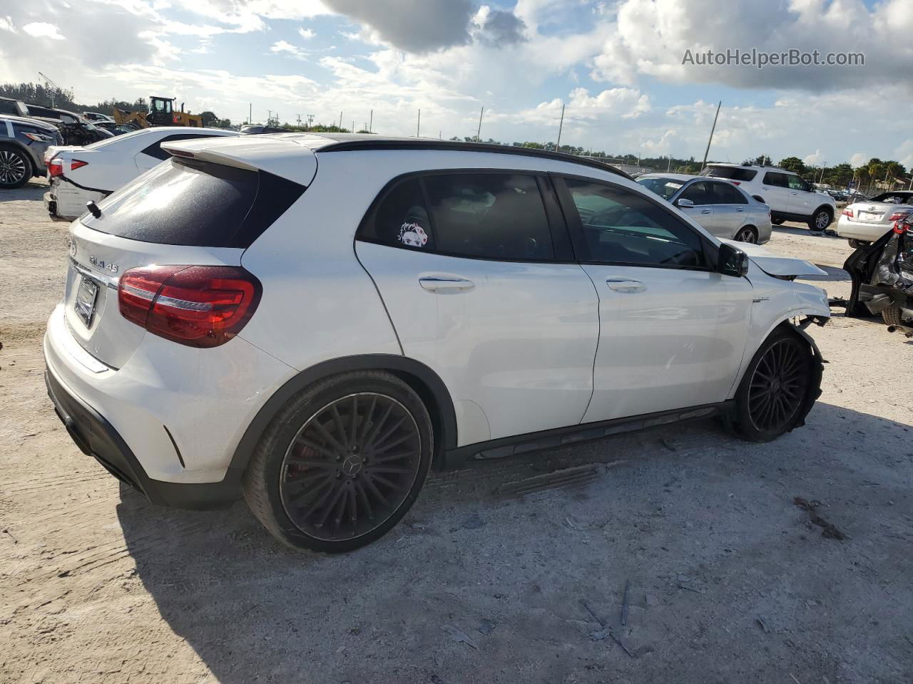 2019 Mercedes-benz Gla 45 Amg White vin: WDDTG5CB7KJ554304