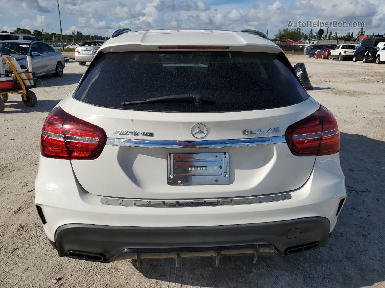 2019 Mercedes-benz Gla 45 Amg White vin: WDDTG5CB7KJ554304