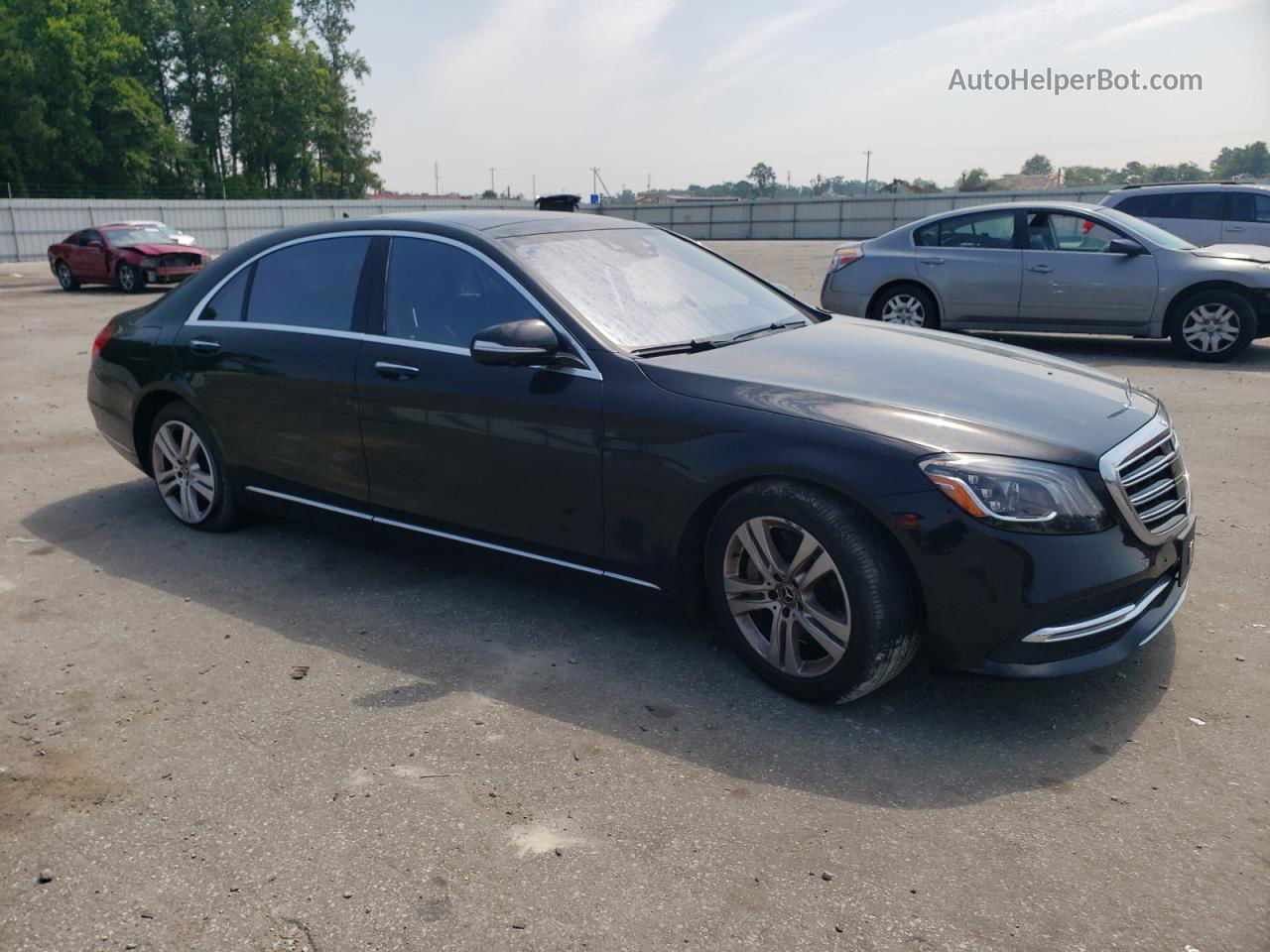 2019 Mercedes-benz S 450 4matic Черный vin: WDDUG6EB0KA454990