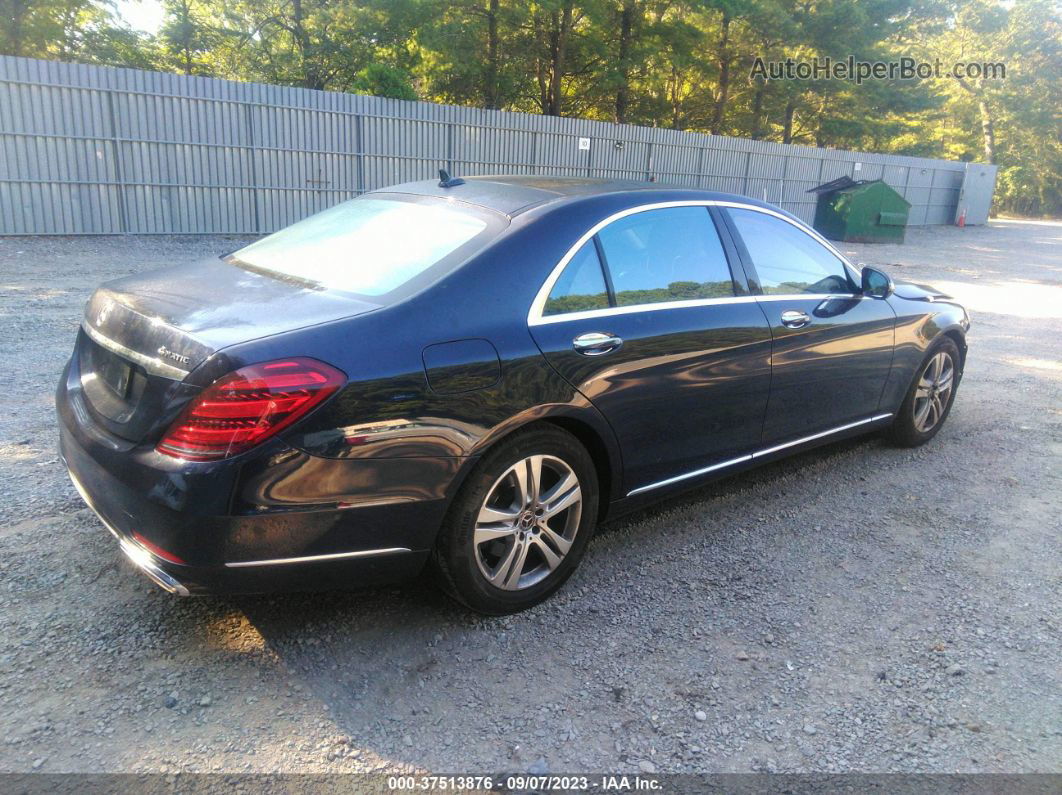 2019 Mercedes-benz S-class S 450 Синий vin: WDDUG6EB0KA469151