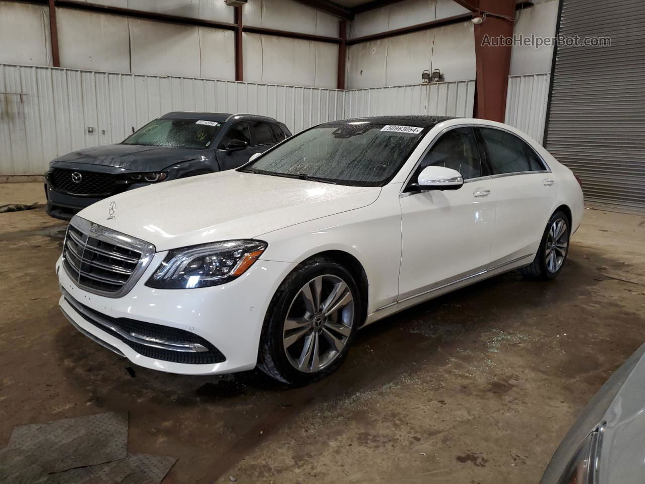 2019 Mercedes-benz S 450 4matic Белый vin: WDDUG6EB0KA478867