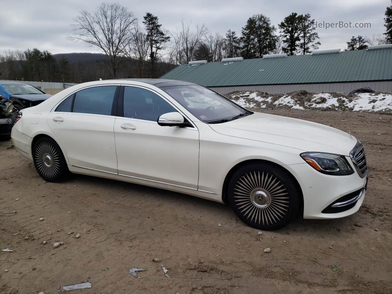 2019 Mercedes-benz S 450 4matic Белый vin: WDDUG6EB2KA480457