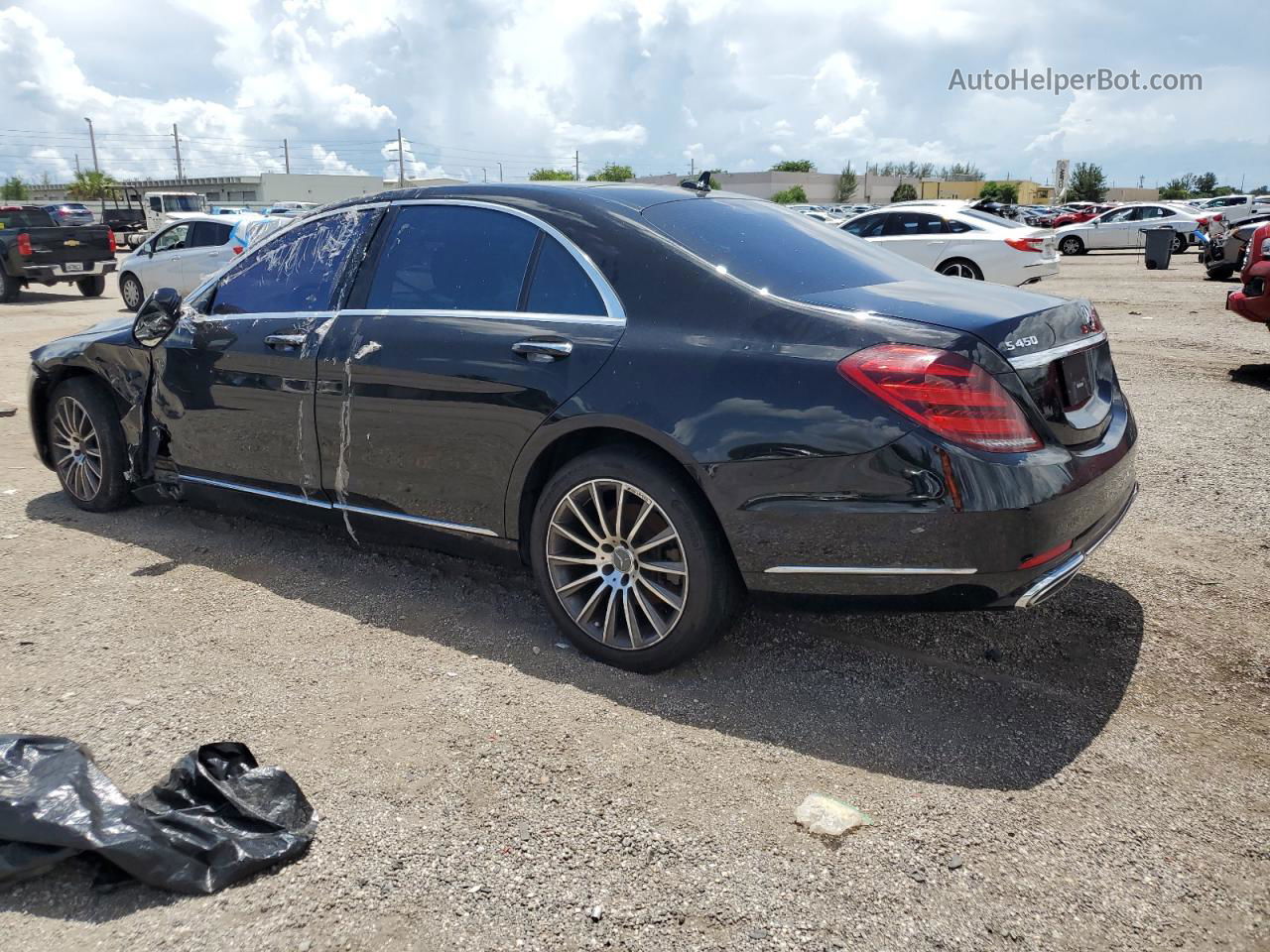 2019 Mercedes-benz S 450 4matic Черный vin: WDDUG6EB8KA459905