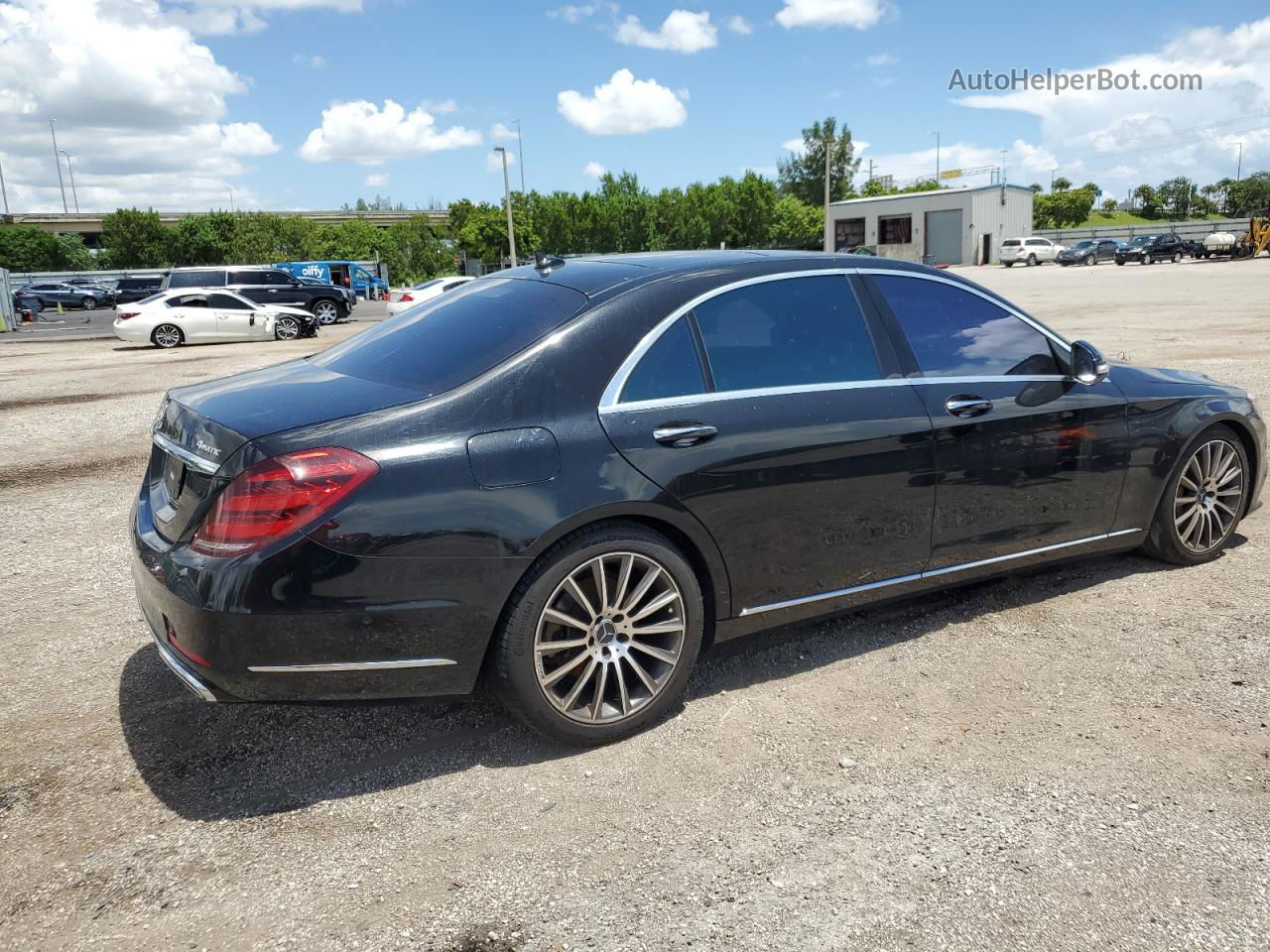 2019 Mercedes-benz S 450 4matic Черный vin: WDDUG6EB8KA459905