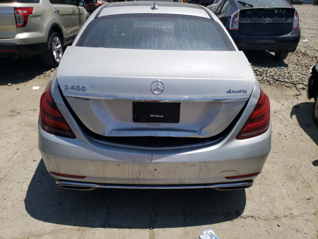 2019 Mercedes-benz S 450 4matic Silver vin: WDDUG6EB8KA477434