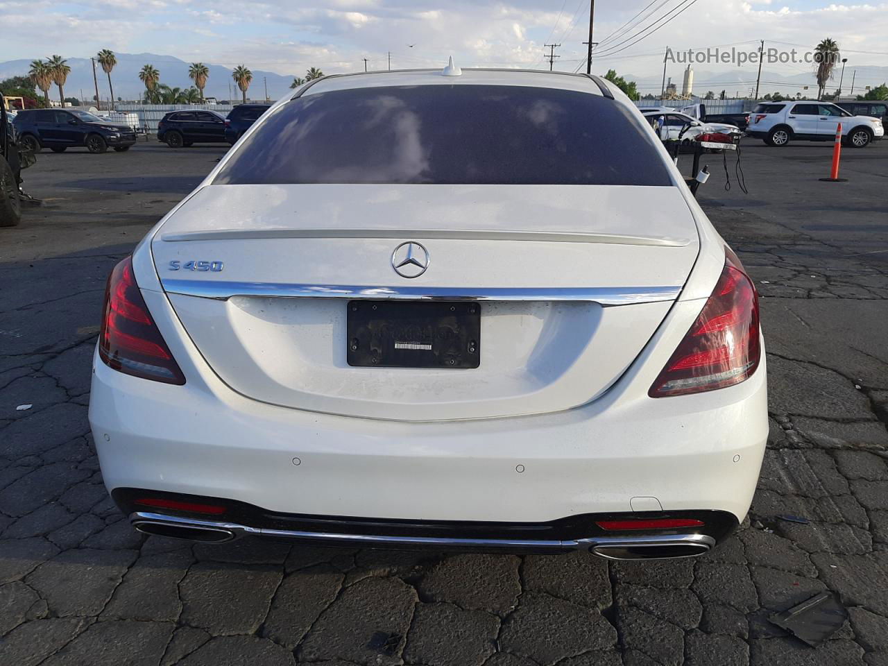 2019 Mercedes-benz S 450 White vin: WDDUG6GB1KA452095