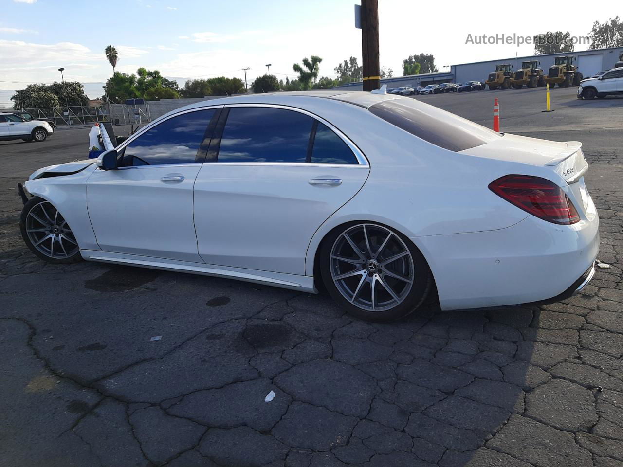 2019 Mercedes-benz S 450 White vin: WDDUG6GB1KA452095