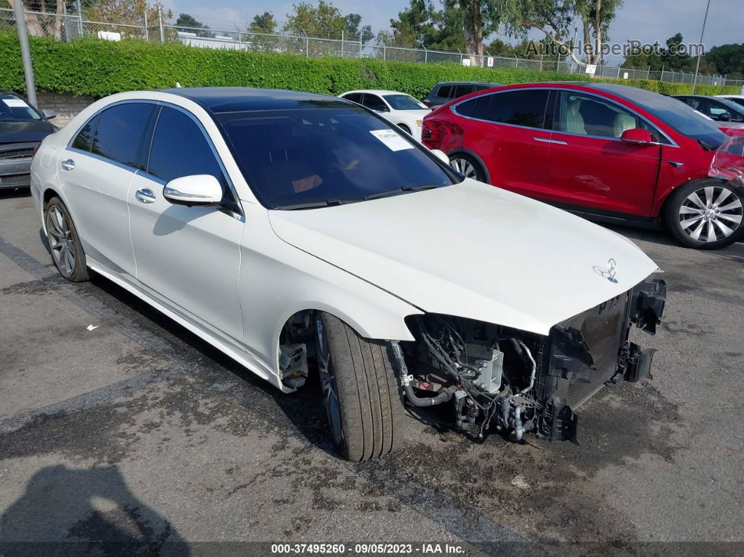 2019 Mercedes-benz S 450 White vin: WDDUG6GB2KA455250