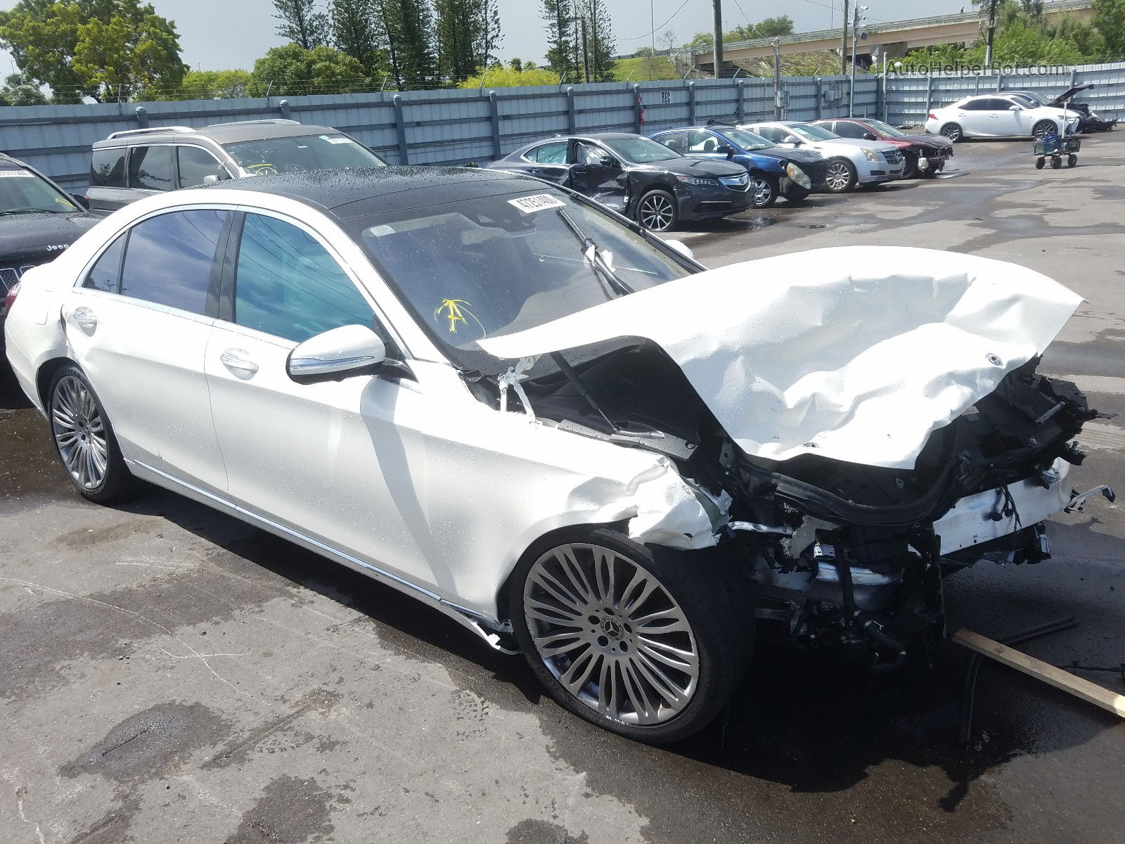 2019 Mercedes-benz S 450 White vin: WDDUG6GB7KA430392