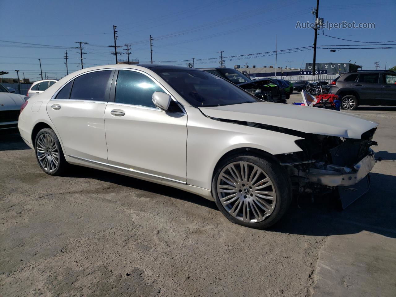 2019 Mercedes-benz S 450 White vin: WDDUG6GB7KA430392