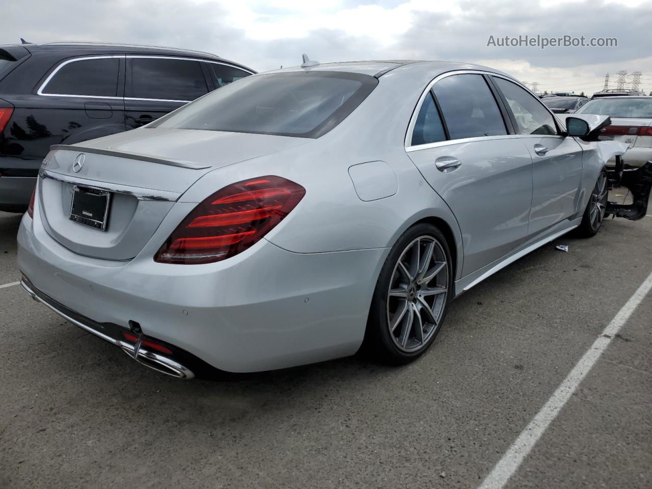 2019 Mercedes-benz S 450 Silver vin: WDDUG6GB9KA439997