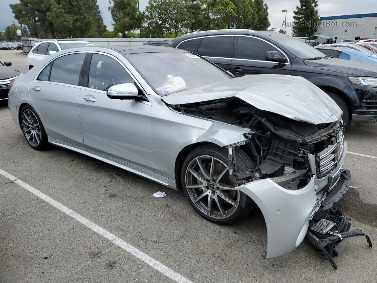 2019 Mercedes-benz S 450 Silver vin: WDDUG6GB9KA439997