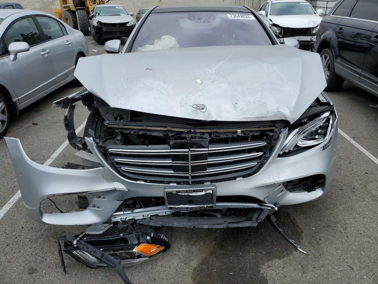 2019 Mercedes-benz S 450 Silver vin: WDDUG6GB9KA439997