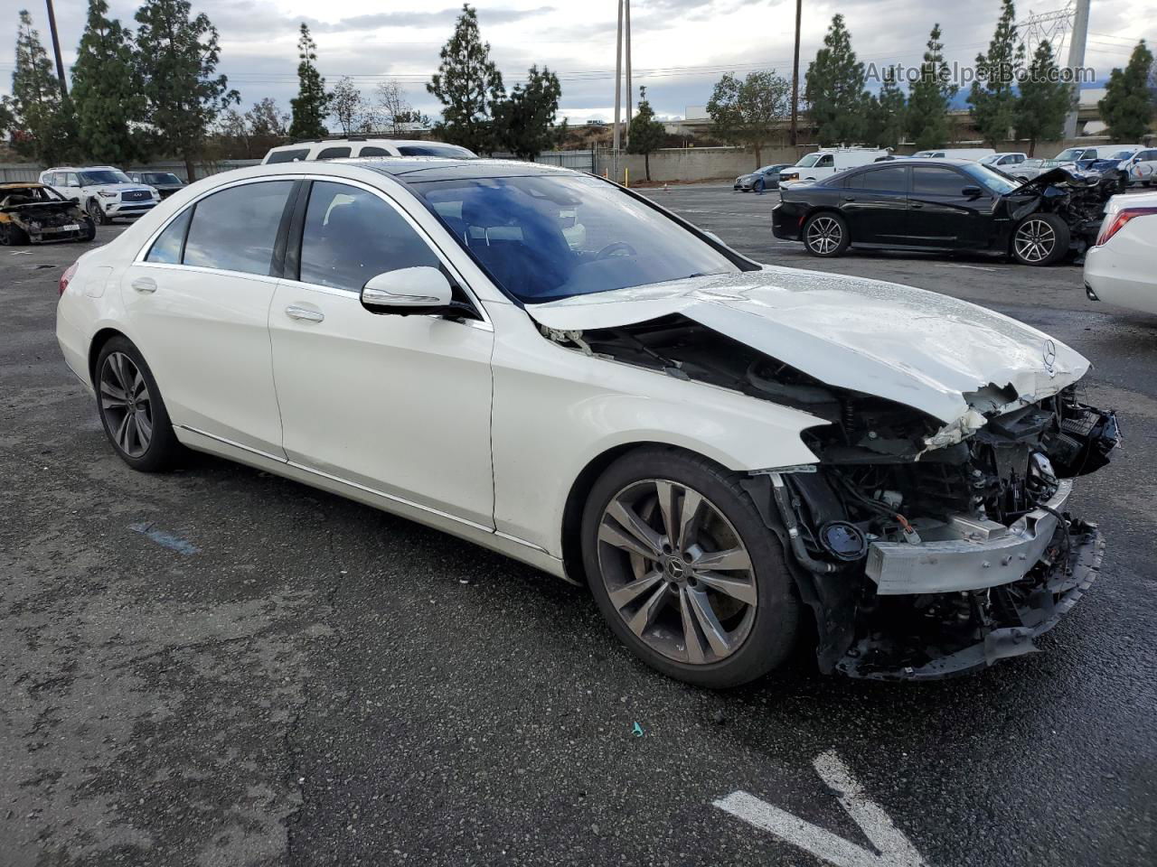 2019 Mercedes-benz S 450 White vin: WDDUG6GB9KA478010