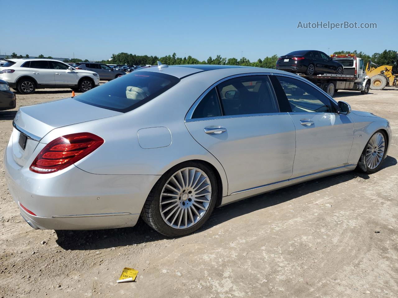 2015 Mercedes-benz S S600 Silver vin: WDDUG7GB1FA094119