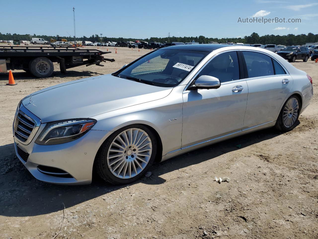 2015 Mercedes-benz S S600 Серебряный vin: WDDUG7GB1FA094119