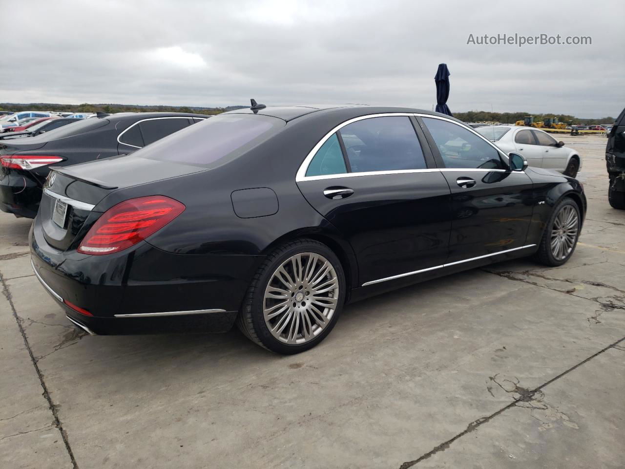 2015 Mercedes-benz S S600 Black vin: WDDUG7GB6FA095153