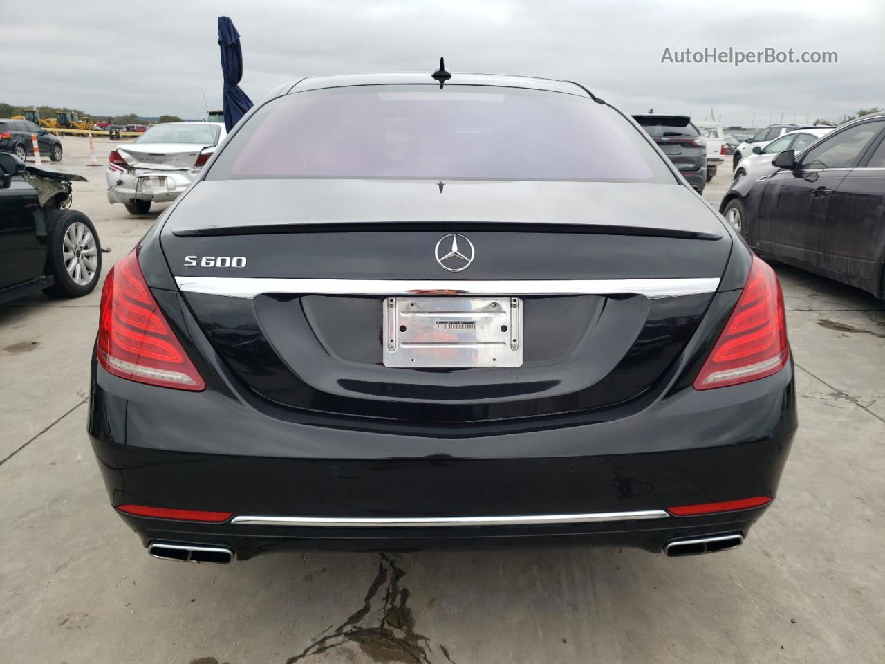 2015 Mercedes-benz S S600 Black vin: WDDUG7GB6FA095153