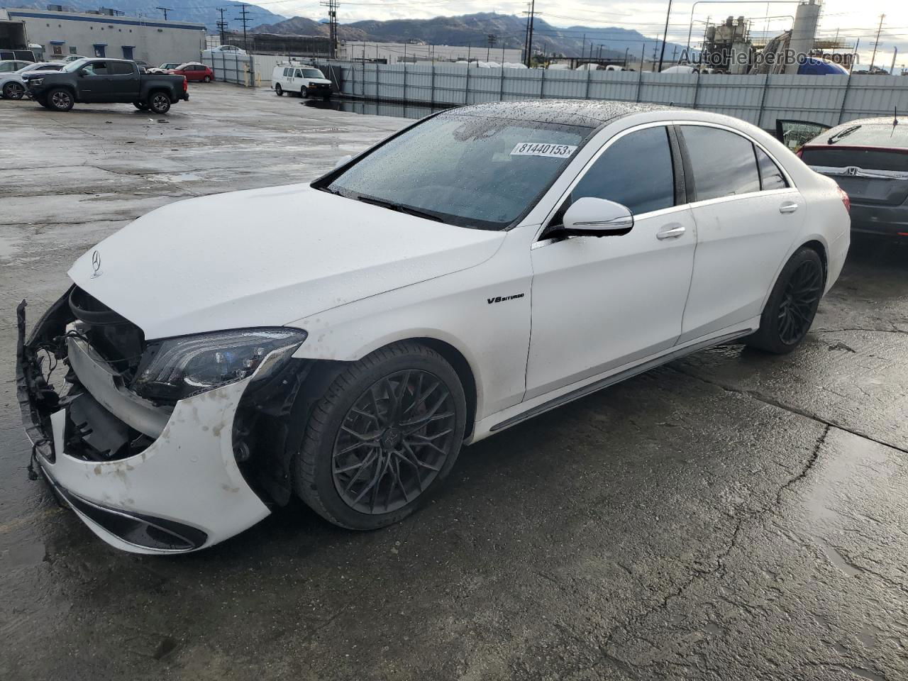 2015 Mercedes-benz S 63 Amg White vin: WDDUG7JB2FA147242