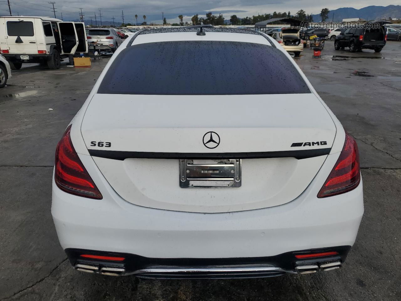 2015 Mercedes-benz S 63 Amg White vin: WDDUG7JB2FA147242