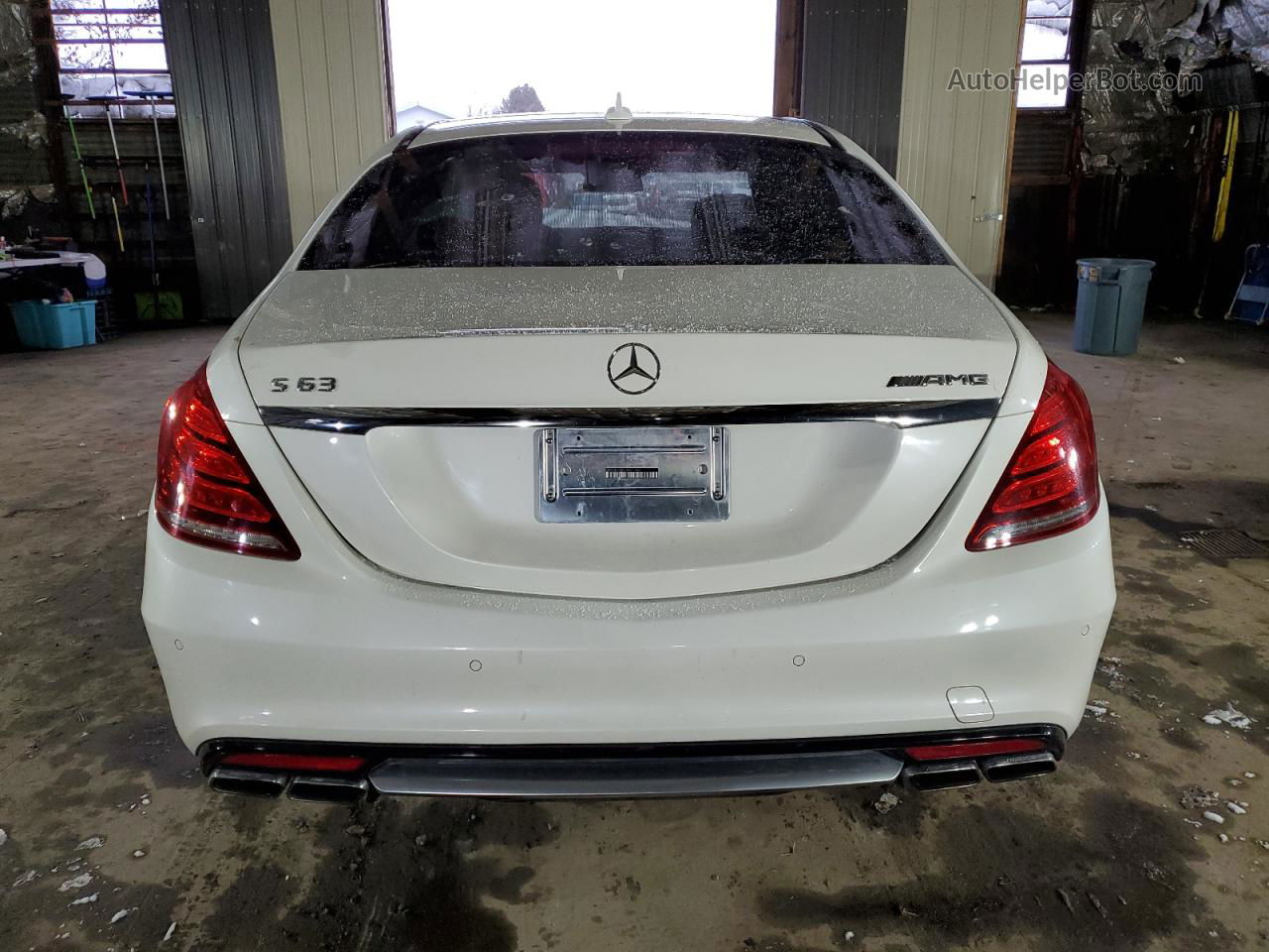 2015 Mercedes-benz S 63 Amg White vin: WDDUG7JB3FA071255