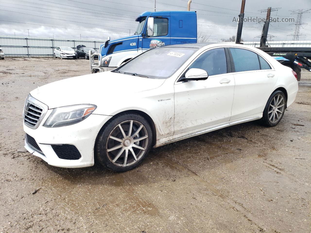 2015 Mercedes-benz S 63 Amg White vin: WDDUG7JB3FA103167