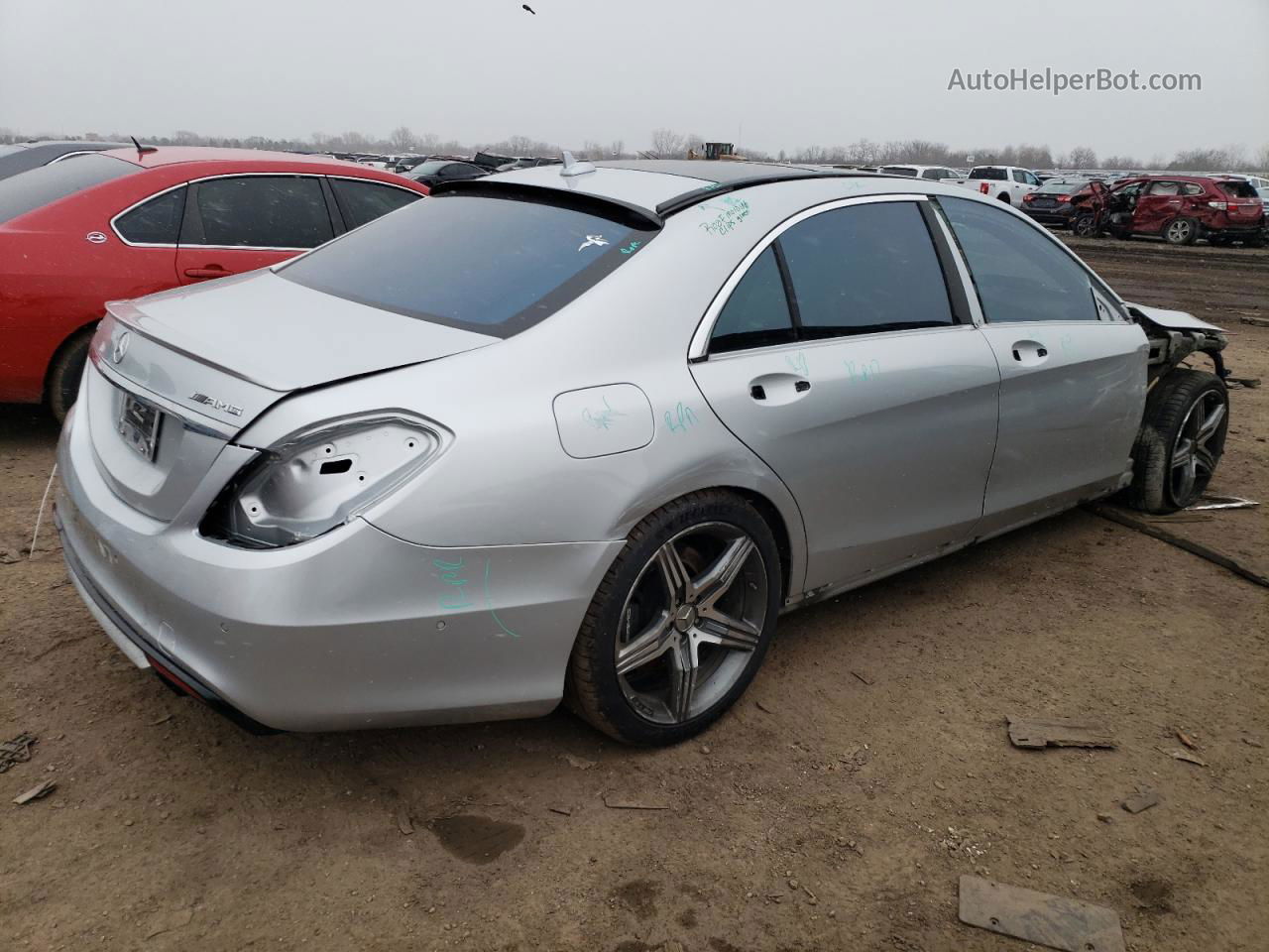 2015 Mercedes-benz S 63 Amg Silver vin: WDDUG7JB3FA118851