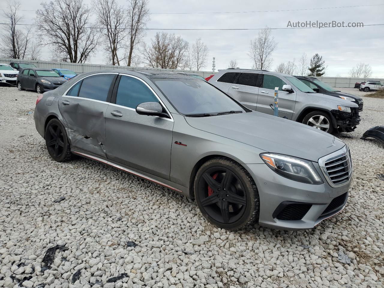 2015 Mercedes-benz S 63 Amg Серебряный vin: WDDUG7JBXFA072404