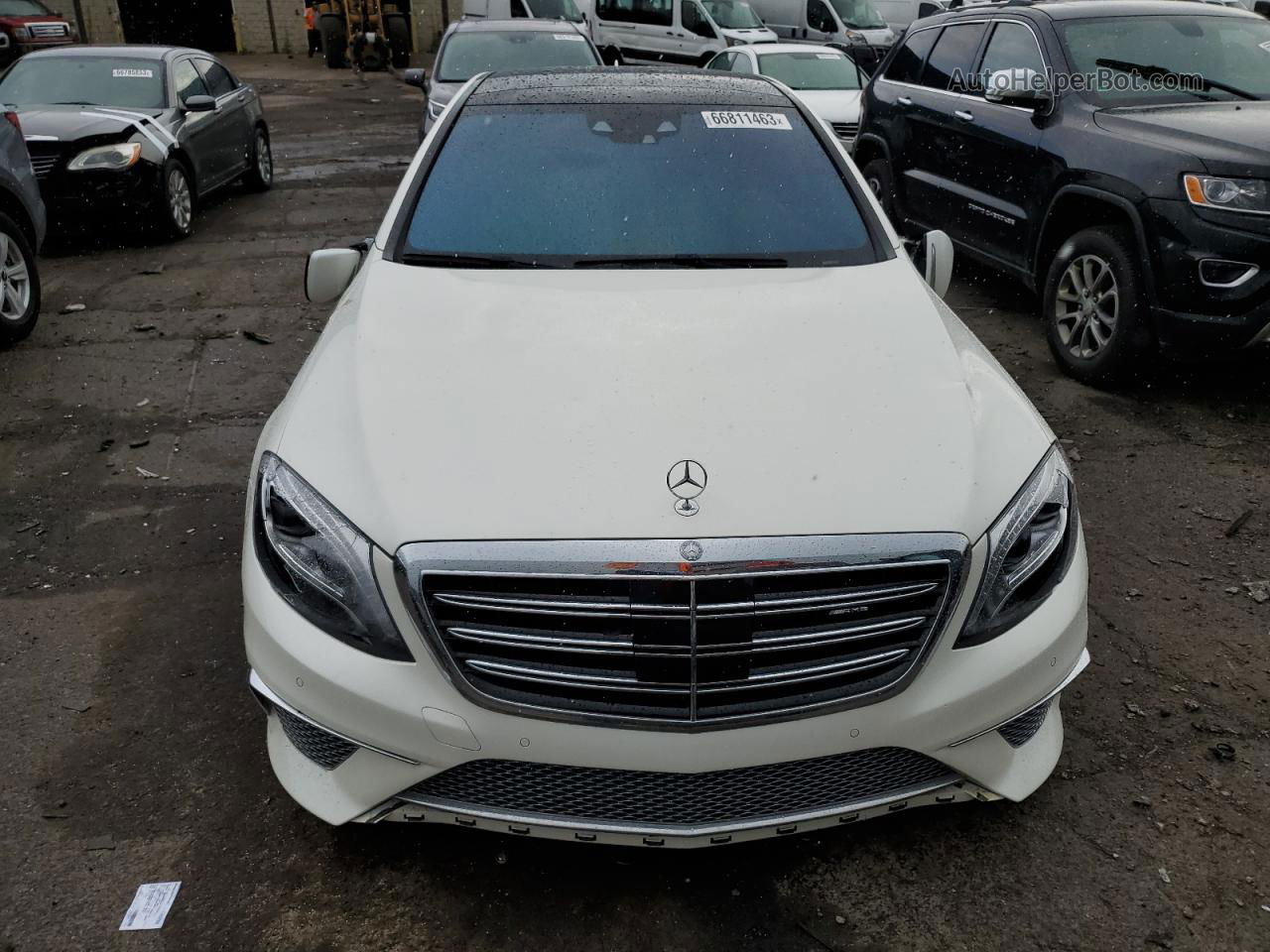 2015 Mercedes-benz S 65 Amg White vin: WDDUG7KB9FA145440