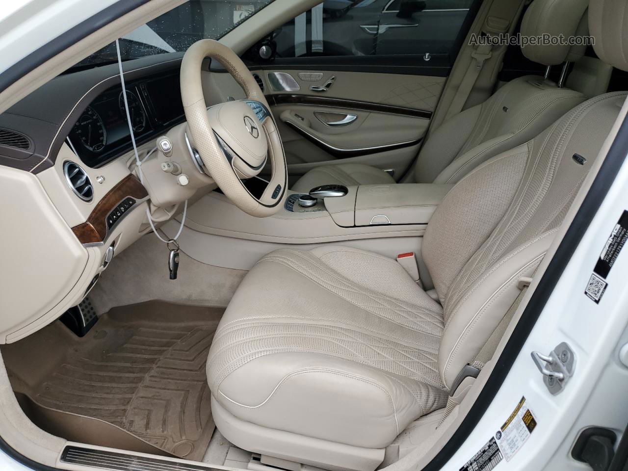 2015 Mercedes-benz S 65 Amg Белый vin: WDDUG7KB9FA145440