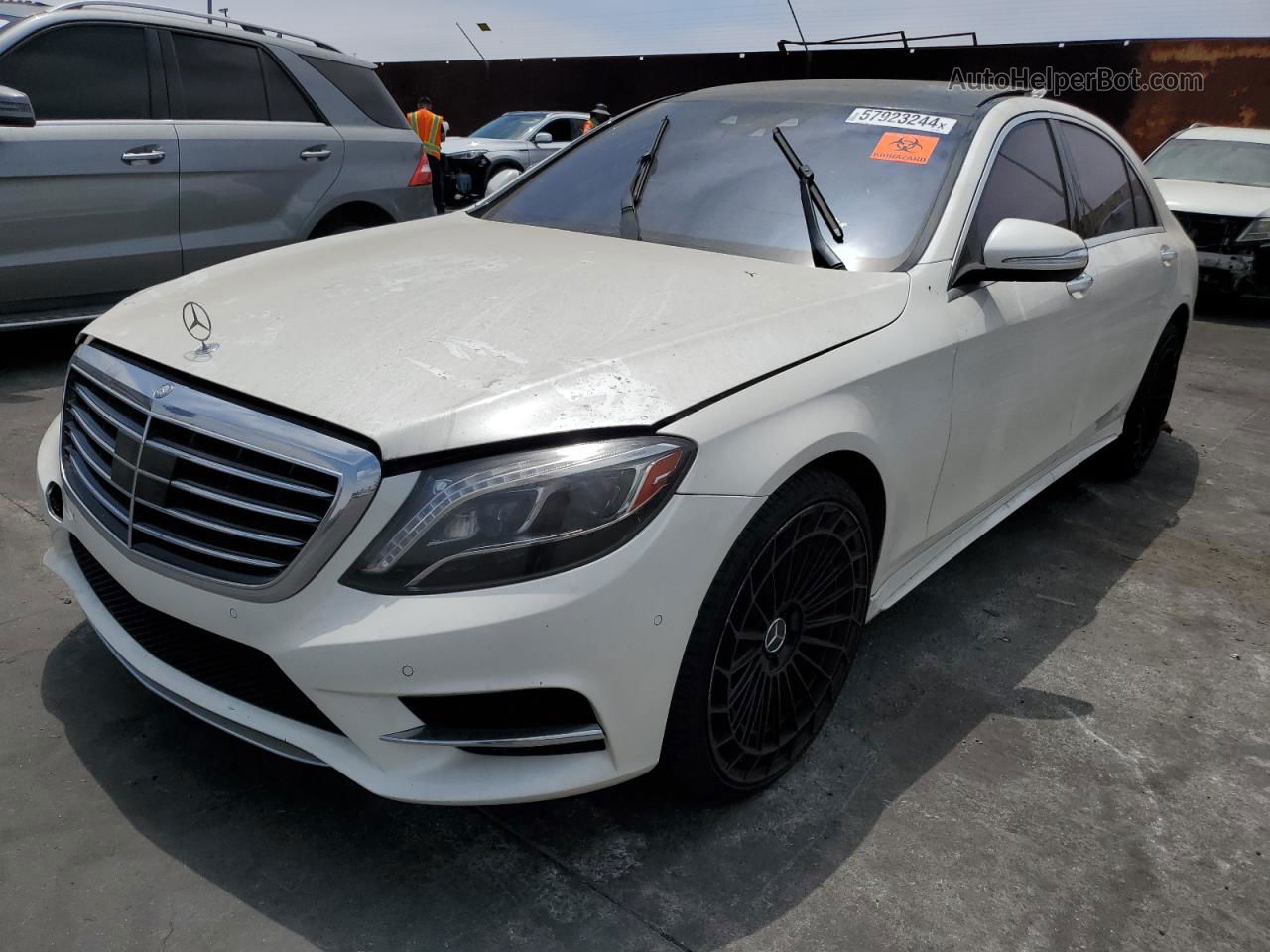 2015 Mercedes-benz S 550 Cream vin: WDDUG8CB0FA108006