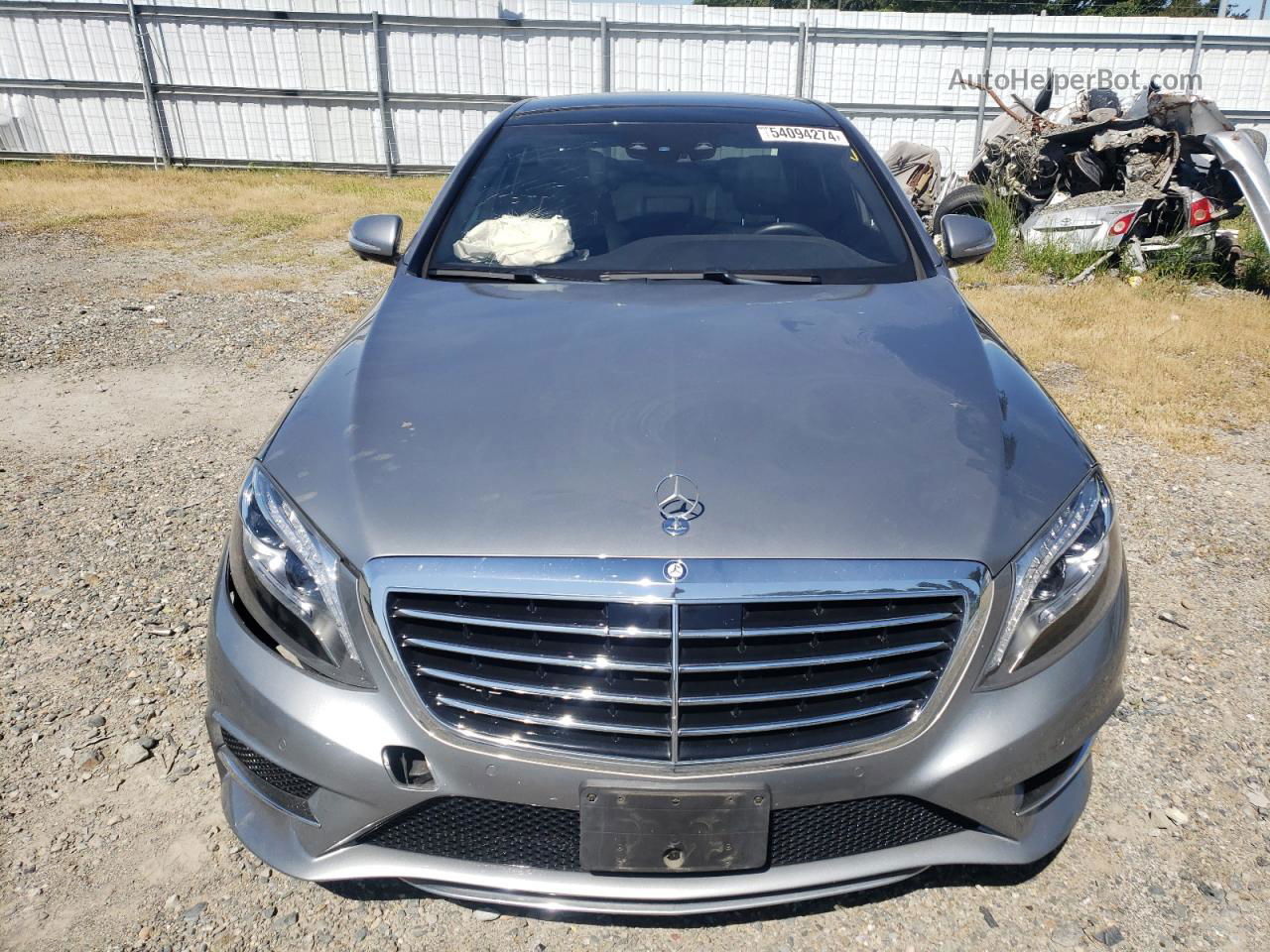 2015 Mercedes-benz S 550 Gray vin: WDDUG8CB0FA166889