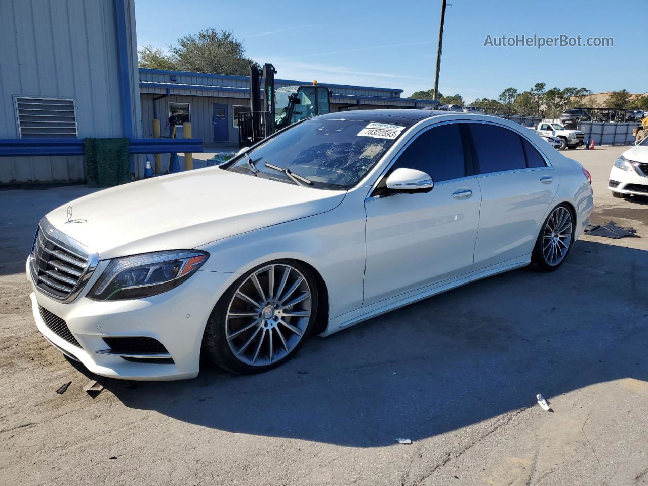 2015 Mercedes-benz S 550 White vin: WDDUG8CB1FA179537