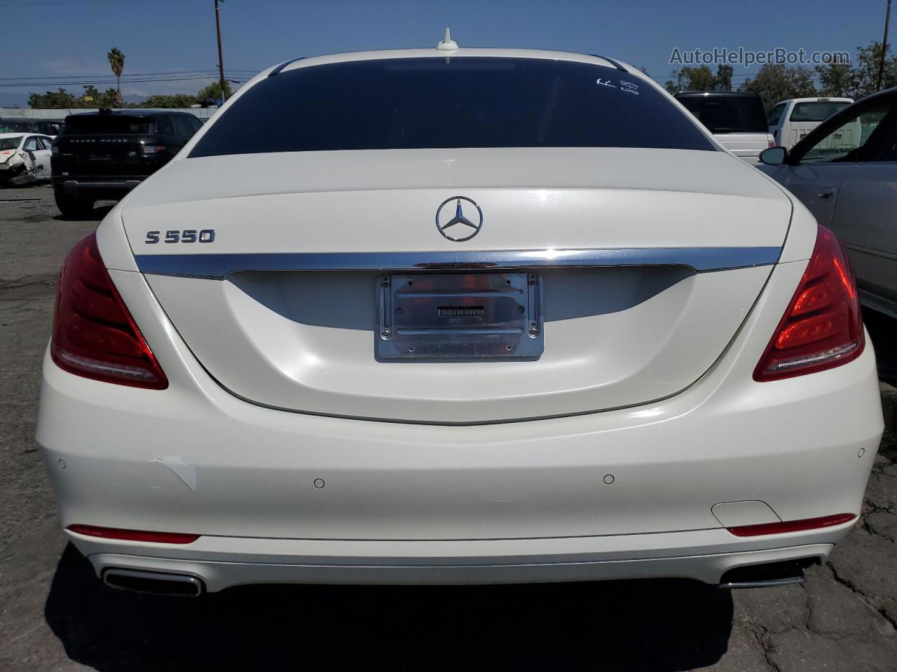 2015 Mercedes-benz S 550 White vin: WDDUG8CB2FA130458