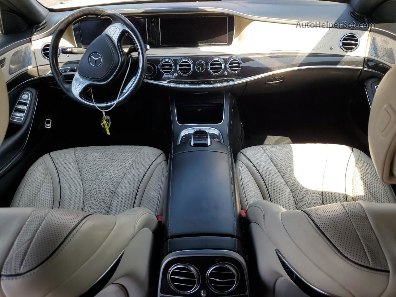 2015 Mercedes-benz S 550 White vin: WDDUG8CB2FA130458