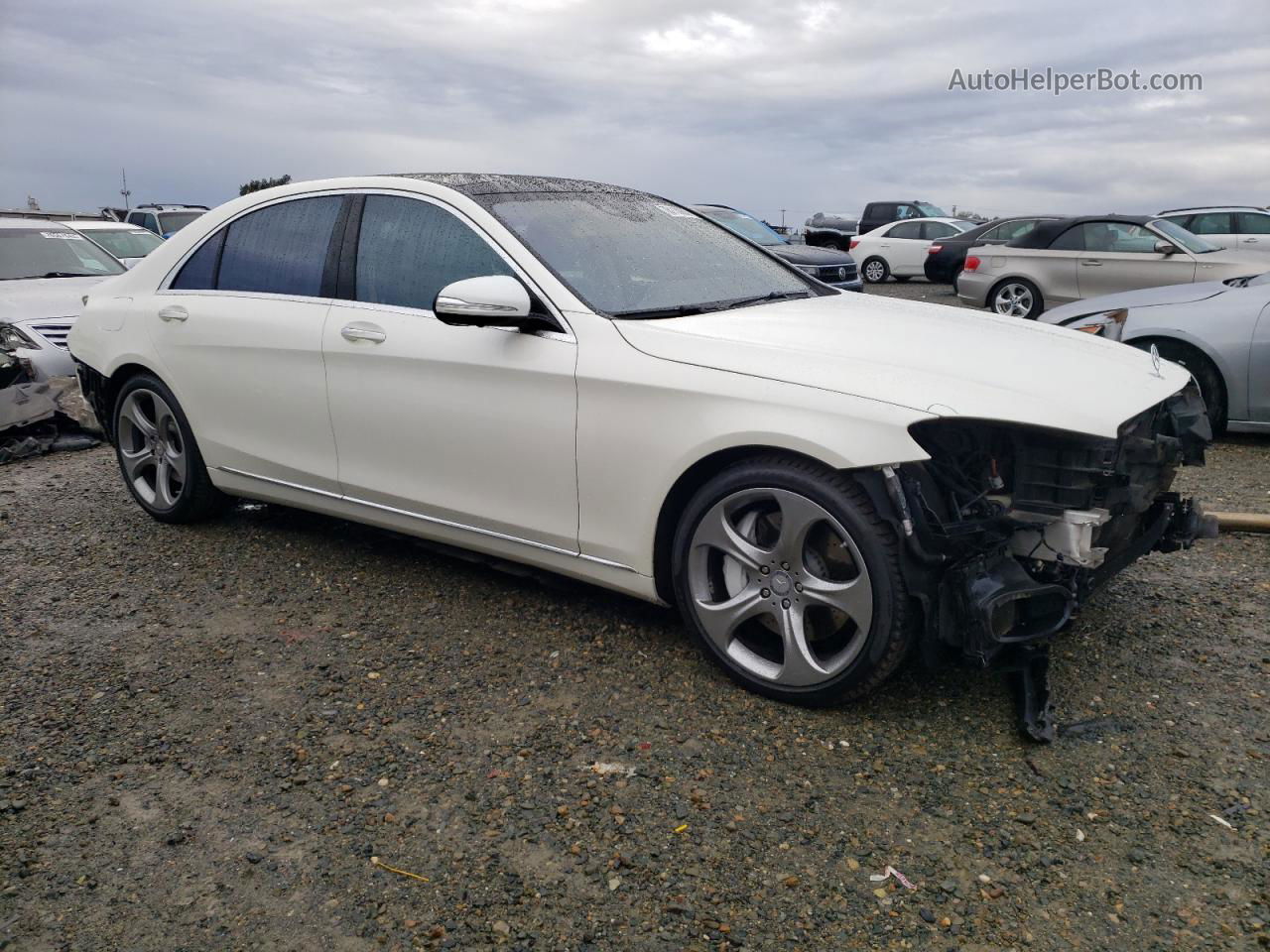 2015 Mercedes-benz S 550 White vin: WDDUG8CB2FA140309