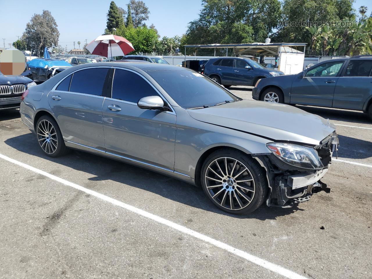 2015 Mercedes-benz S 550 Gray vin: WDDUG8CB2FA202937