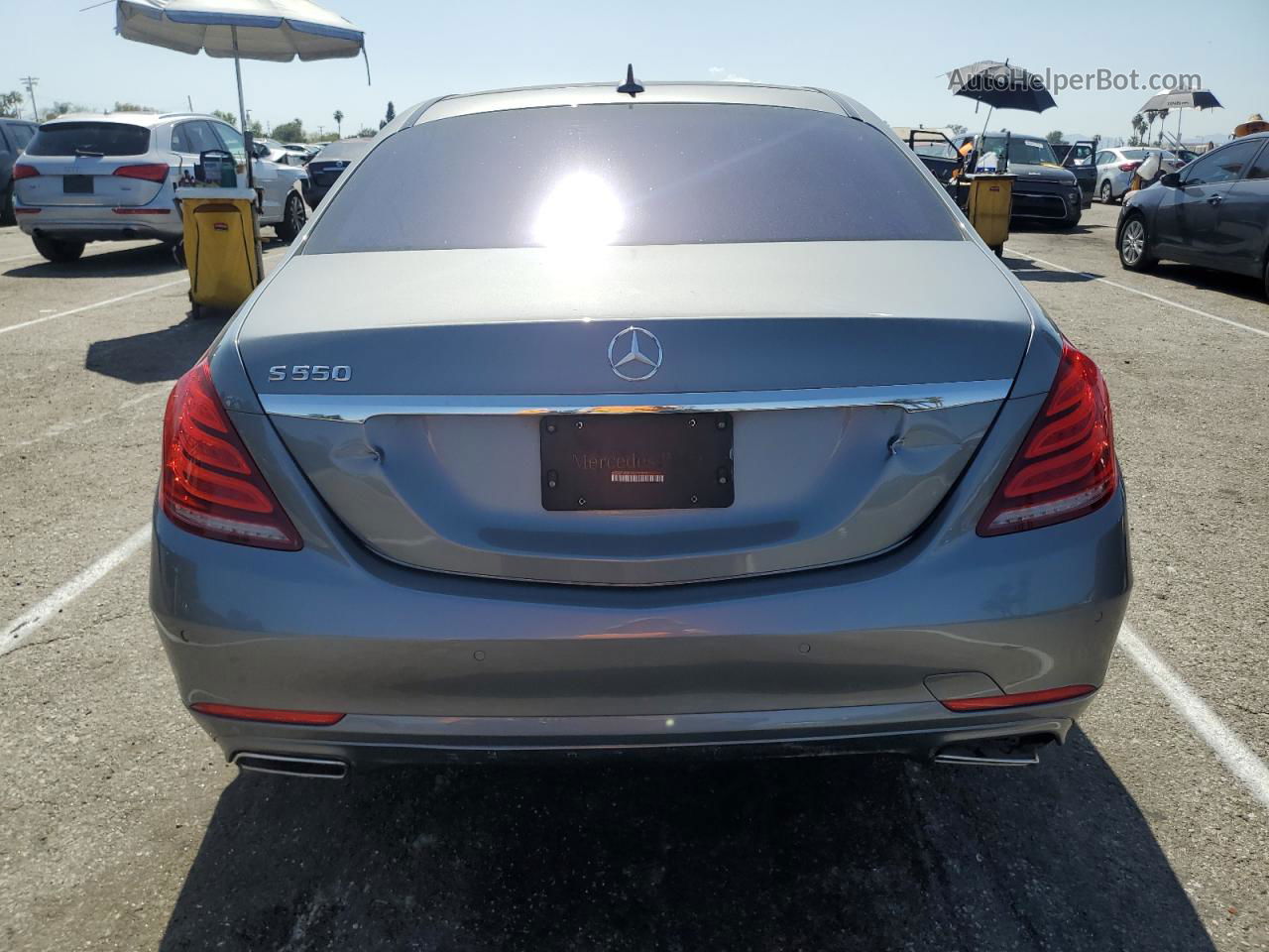 2015 Mercedes-benz S 550 Gray vin: WDDUG8CB2FA202937