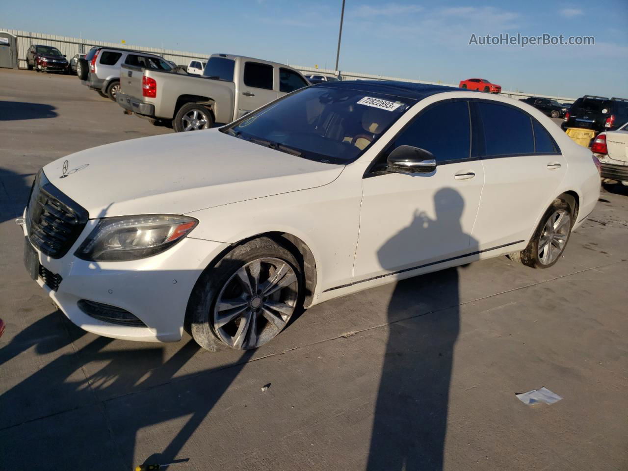 2015 Mercedes-benz S 550 White vin: WDDUG8CB3FA194380