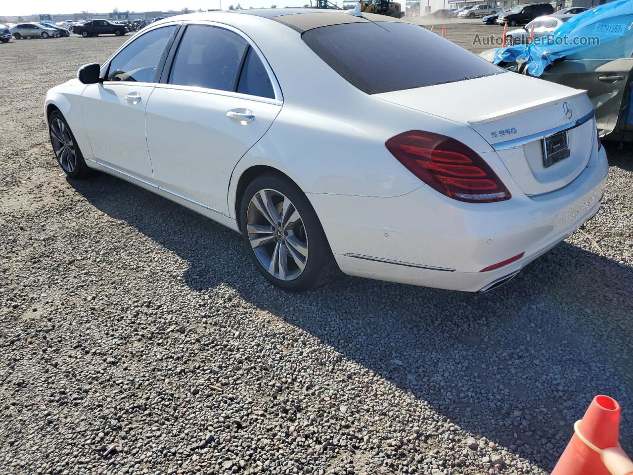 2015 Mercedes-benz S 550 White vin: WDDUG8CB4FA136004