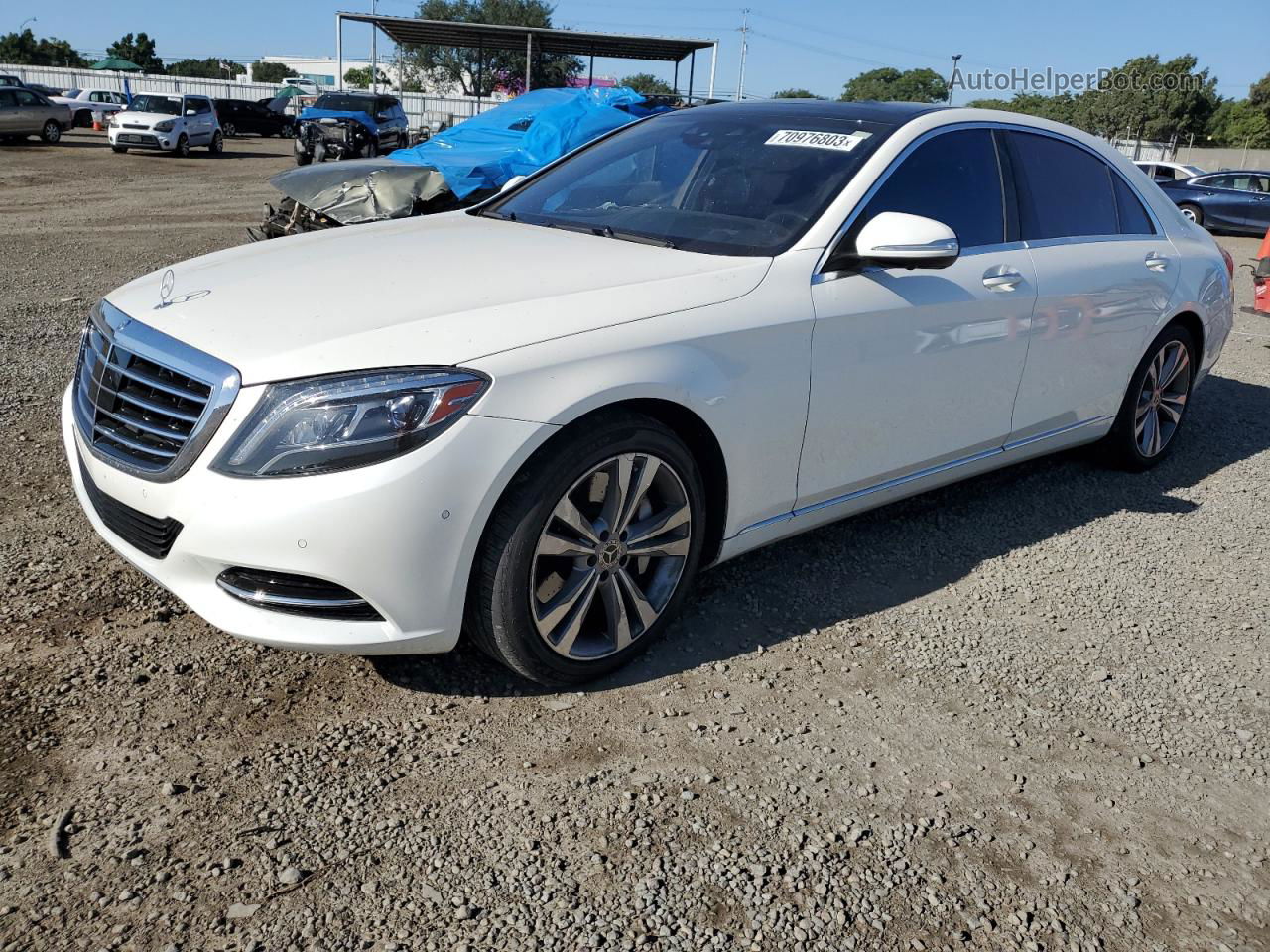 2015 Mercedes-benz S 550 White vin: WDDUG8CB4FA136004