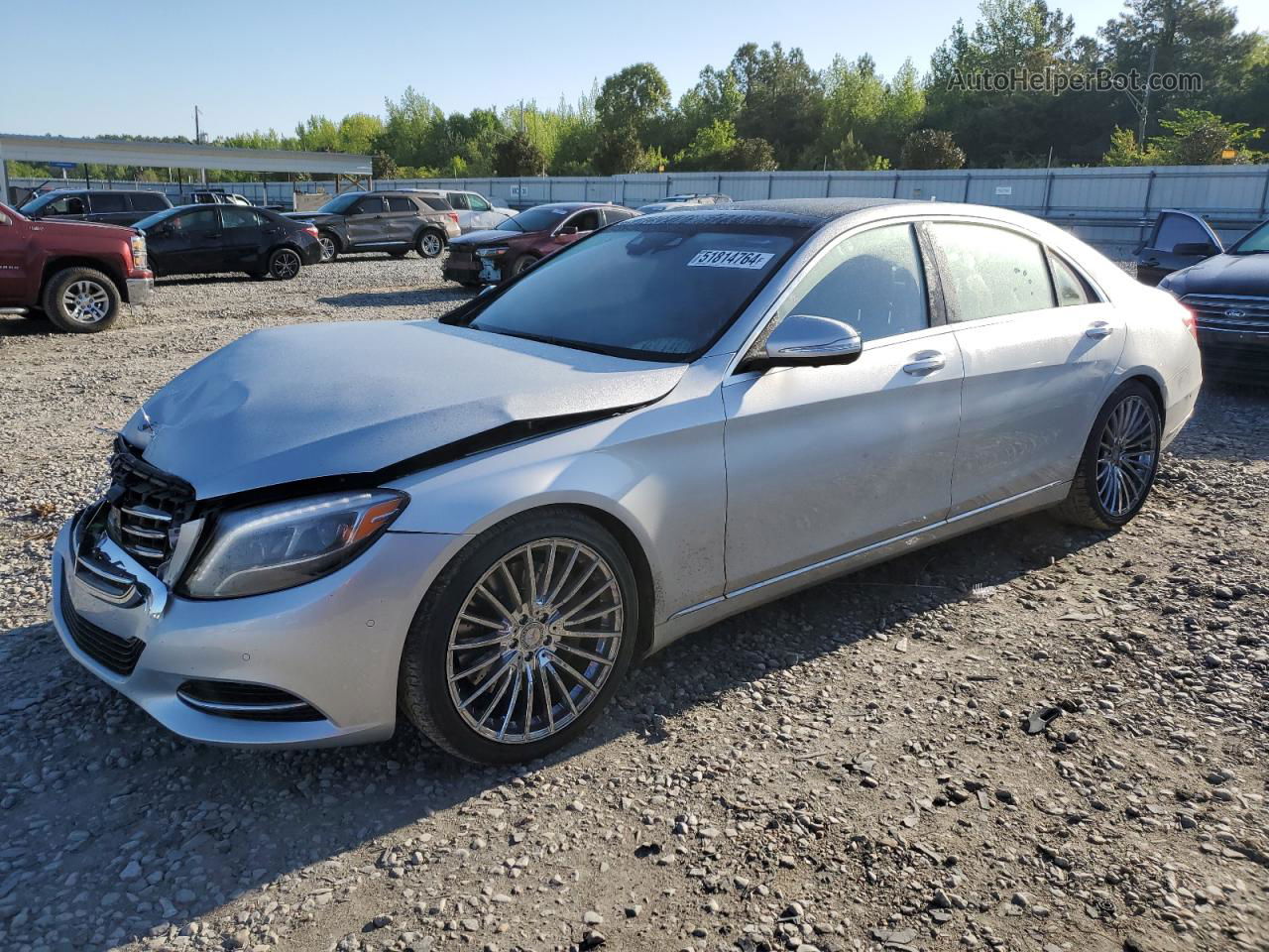 2015 Mercedes-benz S 550 Silver vin: WDDUG8CB4FA159461