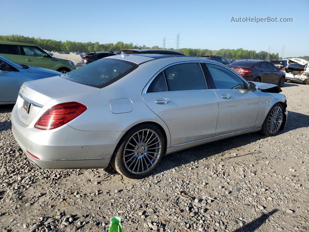 2015 Mercedes-benz S 550 Silver vin: WDDUG8CB4FA159461