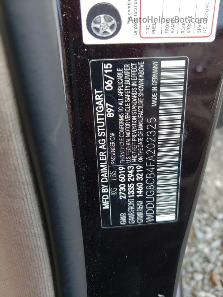 2015 Mercedes-benz S 550 Black vin: WDDUG8CB4FA202325
