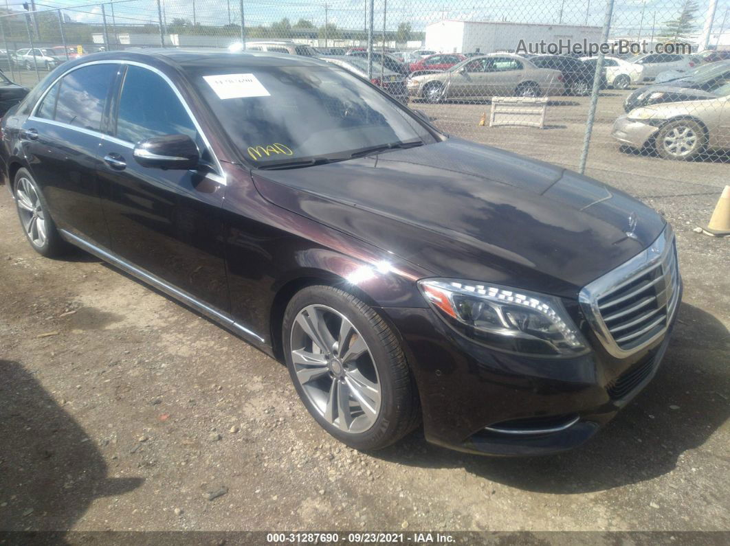 2014 Mercedes-benz S-class S 550 Бордовый vin: WDDUG8CB5EA066544