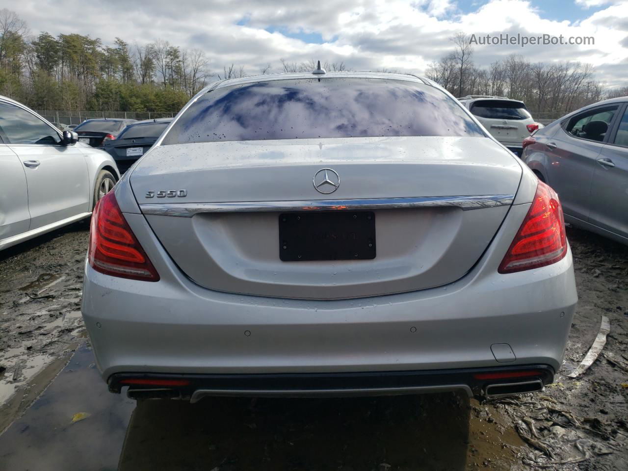 2015 Mercedes-benz S 550 Silver vin: WDDUG8CB5FA162532