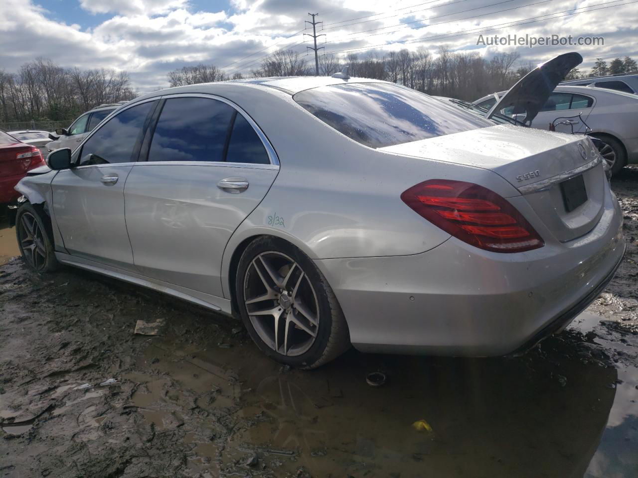 2015 Mercedes-benz S 550 Silver vin: WDDUG8CB5FA162532